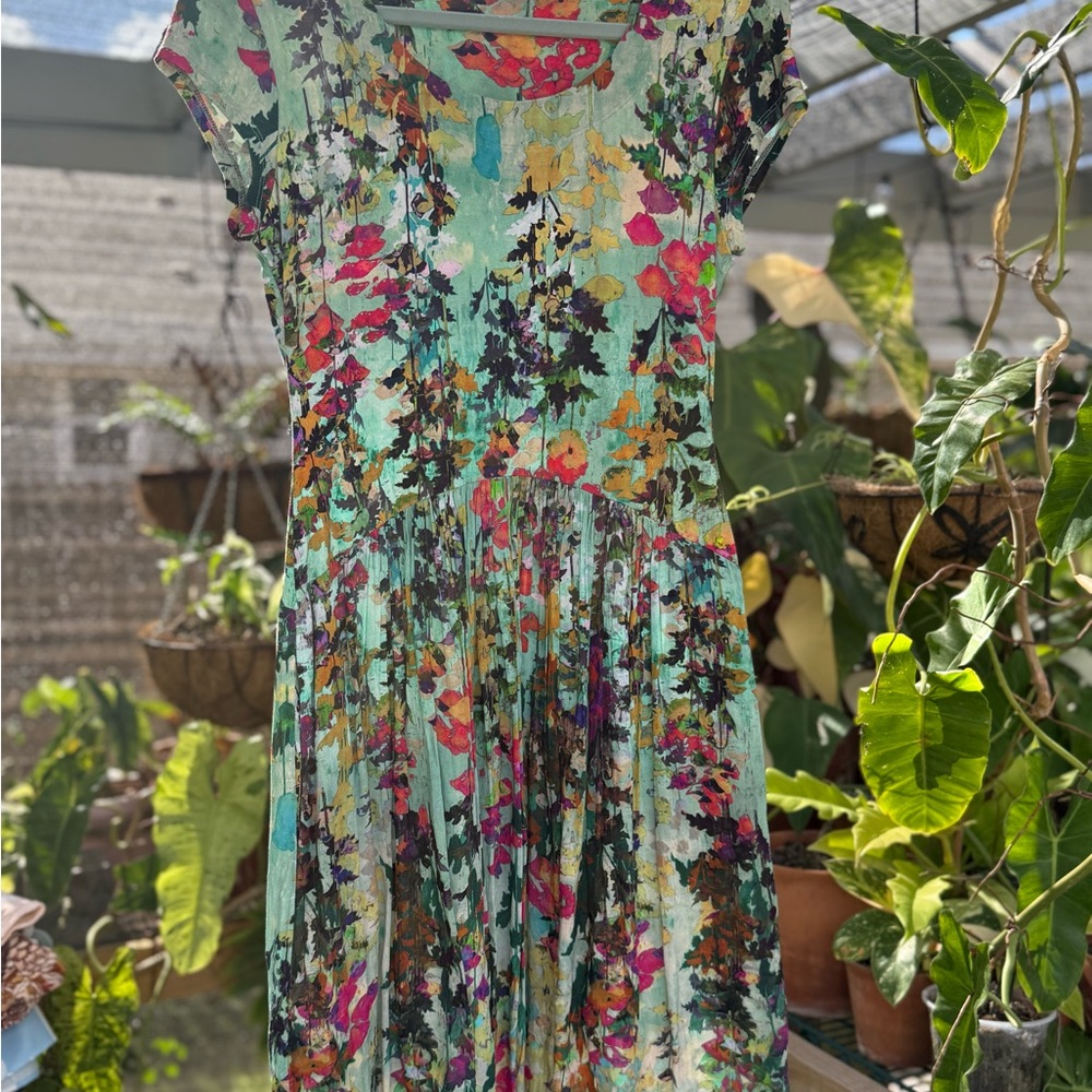 Peruvian Connection Multicolor Floral Dress - Picture 2 of 7